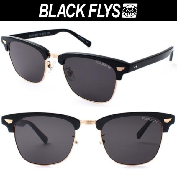 グレーレンズ BLACKFLAYS サングラス FLY DESMOND LARGE Black-Gold/Grey ブラックフライ