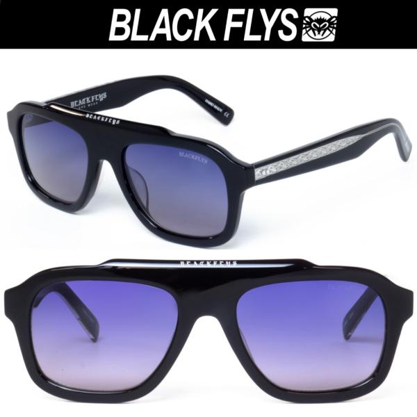【極美品】ブラックフライ　サングラス　ケース付き　　黒　半透明　グラデーション BLACK FLYS 公式ストア