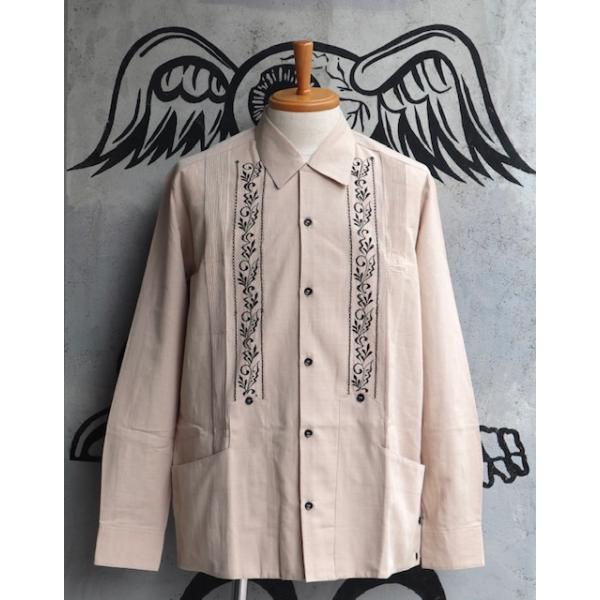 estrella standard 36 ブラック×ゴールド キューバシャツ Estrella Standard Guayabera