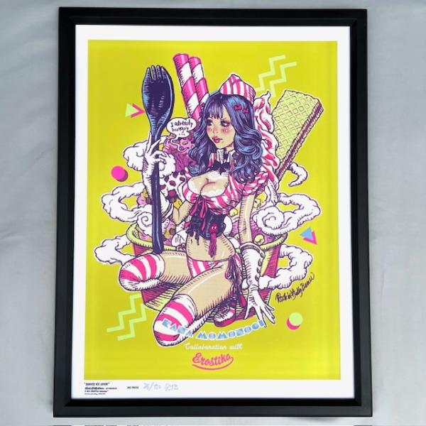 ロッキンジェリービーン　ちんかめ　桃乃木かな　コラボポスター　紫 ロッキンジェリービーンちんかめ桃乃木かなコラボポスター紫