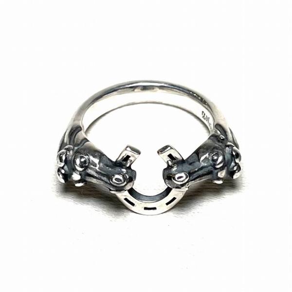 サイズ12 galcia ガルシア HORSE & HORSESHOE SMALL リング シルバー