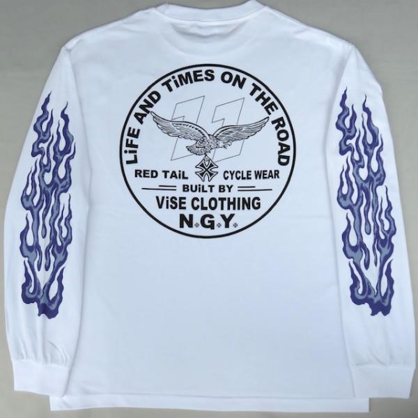 テイル　新品長袖シャツ　海外サイズXS XLサイズ Red Tail レッドテイル V22-F 長袖 Tシャツ 白色 ロンT