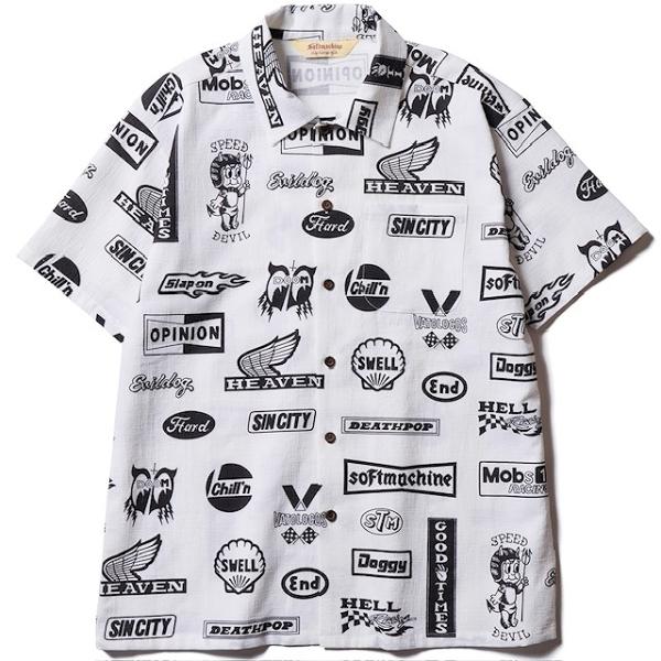 SOFTMACHINE (ソフトマシーン） MOTOR S/S SHIRT 半袖シャツ ブラック
