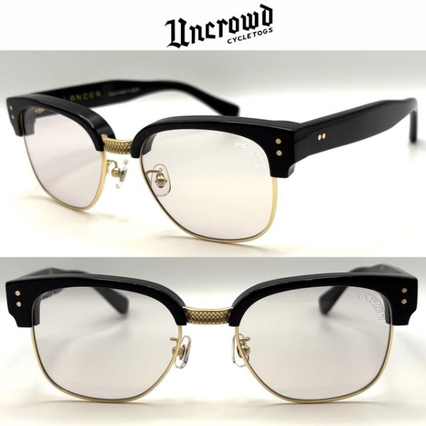 ライトグレーレンズ UNCROWD アンクラウド SHADE サングラス MODEL-LANCER BLACK/L.GRAY