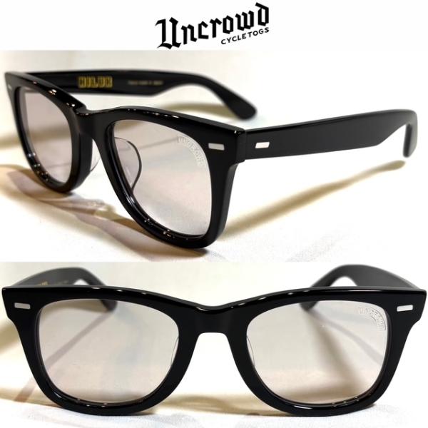 ライトグレーレンズ UNCROWD アンクラウド SHADE サングラス MODEL-HILUX BLACK-L.GRAY