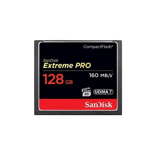 128GB SanDisk/サンディスク コンパクトフラッシュ Extreme Pro 最大160MB/s 1067倍速 UDMA7対応 海外リテール SDCFXPS-128G-X46 ◆メ