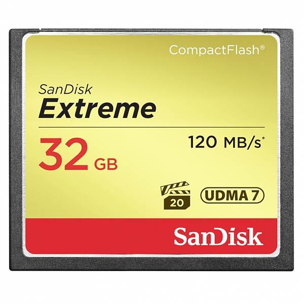 32GB SanDisk/TfBXN RpNgtbV Extreme őR:120MB/s W:80MB/s UDMA7Ή COe[ SDCFXSB-032G-G46 