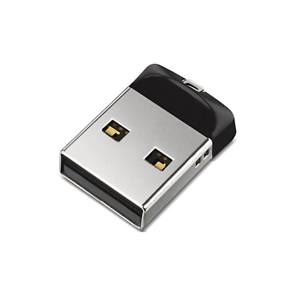64GB USBメモリー USB2.0 SanDisk サンディスク Cruzer Fit 超小型設計 ブラック 海外リテール SDCZ33-064G-G35 ◆メ