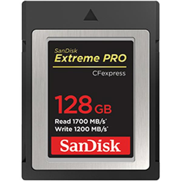 128GB CFexpress Type B カード Extreme PRO SanDisk サンディスク RAW 4K対応 R:1700MB/s W:1200MB/s 海外リテール SDCFE-128G-GN4NN ◆宅