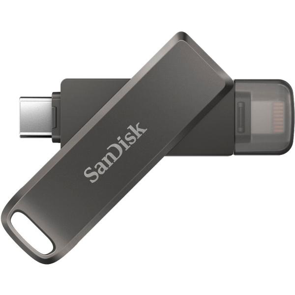 64GB USB iXpand Flash Drive Luxe SanDisk TfBXN iPhone iPad/PCp Lightning + USB3.1-C ] COe[ SDIX70N-064G-GN6NN 