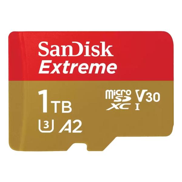 1TB microSDXCカード マイクロSD SanDisk サンディスク Extreme UHS-I U3 V30 A2 R:190MB/s W:130MB/s 1000GB 海外リテール SDSQXAV-1T00-GN6MN ◆メ