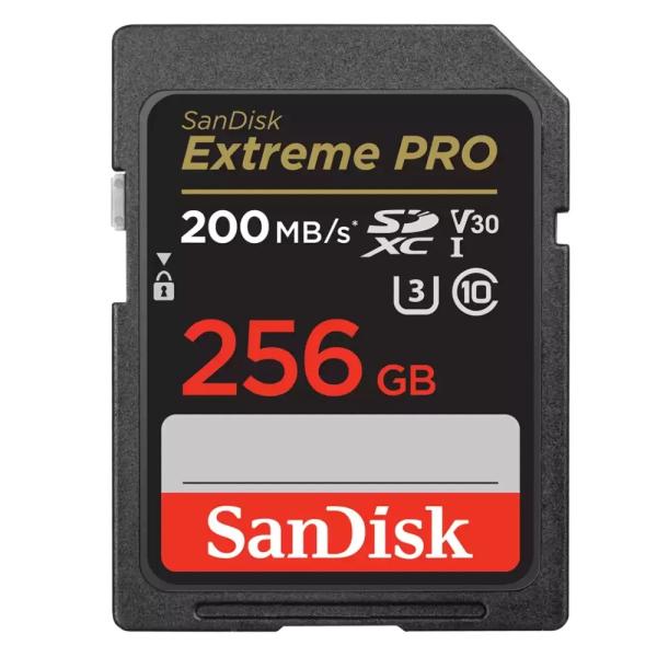 256GB SDXCカード SDカード SanDisk サンディスク Extreme PRO Class10 UHS-I U3 V30 4K R:200MB/s W:140MB/s 海外リテール SDSDXXD-256G-GN4IN ◆メ