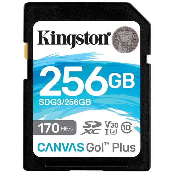 他サイト： 256GB SDXCカード SDカード Kingston キングストン Canvas Go Plus UHS-I U3 V30 4K R:170MB/s W:90MB/s 海外リテール SDG3/256GB ◆メの商品画像