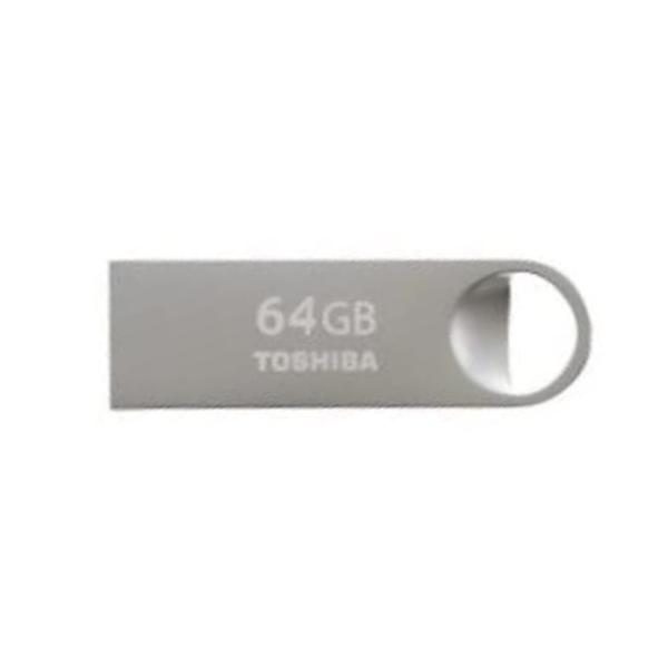 64GB USBメモリ USB2.0 TOSHIBA 東芝 TransMemory U401 薄型 メタルボディ 海外リテール THN-U401S0640A4 ◆メ