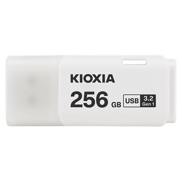 USBメモリ 256GB USB3.2 Gen1(USB3.0) KIOXIA キオクシア TransMemory U301 キャップ式 ホワイト 海外リテール LU301W256GG4 ◆メ
