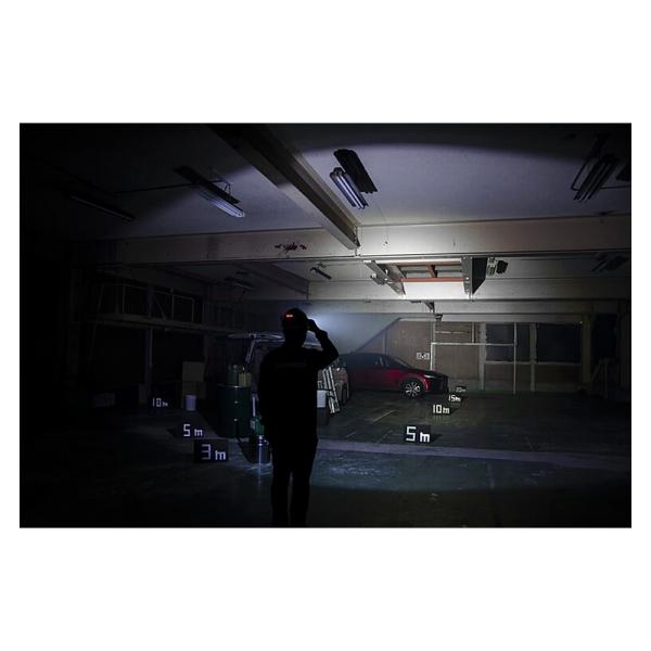 LED�w�b�h���C�g ��Ɠ� GENTOS �W�F���g�X Drag Force ���邳580lm(High) ���p�_��6����(High) �㕔�F���� �ϐo �h�H 2m�����ϋv �P�O�d�r�� DRF-333D ���� ���i�摜1