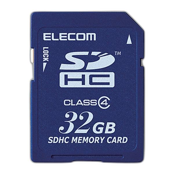 SDカード 32GB SDHCカード ELECOM エレコム MF-FSDC4Hシリーズ Class4 日本語 環境配慮 法人専用 簡易パッケージ MF-FSD032GC4/H ◆メ