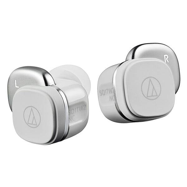 完全ワイヤレスイヤホン ATH-SQ1TW2NC audio-technica オーディオテクニカ Bluetooth ノイキャン 最大22.5h再生 SBC AAC グレー ATH-SQ1TW2NC-GY ◆宅
