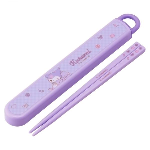 他サイト： 弁当用箸 クロミ ビッグリボン スライド箸＆箸箱セット SKATER スケーター 子供 箸16.5cm スライド式 ストッパー付 名前シール付 686597-ABS2AMAG ◆メの商品画像