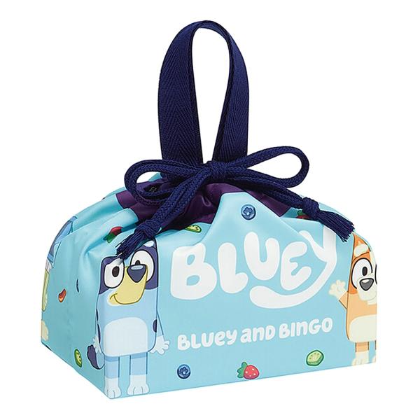 ランチ巾着 ブルーイ BLUEY お弁当巾着 お弁当袋 SKATER スケーター 子供 ポリエステル サイズ290×165×マチ120mm 747359-KB7SN ◆メ