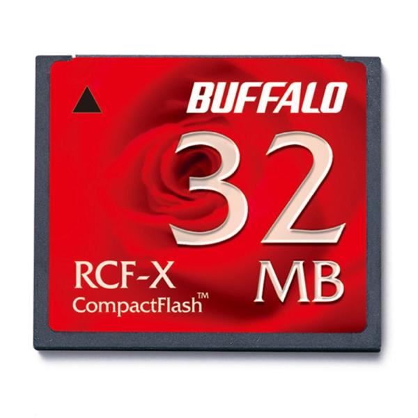 他サイト： 32MB 低容量CFカード コンパクトフラッシュ BUFFALO バッファロー RCF-Xシリーズ ハイコストパフォーマンスモデル RCF-X32MY ◆メの商品画像