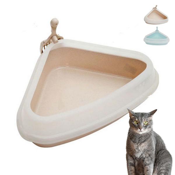 猫用トイレ コーナーねこトイレ 三角 猫 ネコ おすすめ スペース 有効活用 Fsscat くろねこらいふ 通販 Yahoo ショッピング