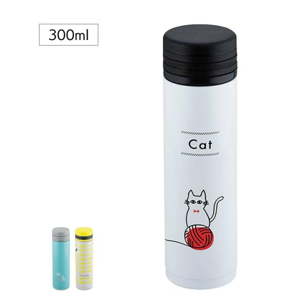 水筒 ニャントルマグボトル 300ml 保温 保冷 軽量 ステンレス製 おしゃれ ねこ 猫 ネコ おすすめ 和平フレイズ Fssktn くろねこらいふ 通販 Yahoo ショッピング