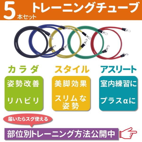 トレーニング チューブ ゴム エキスパンダー エクササイズバンド 体幹 トレーニング 5本 セット インナーマッスル 最大約14kg 負荷可能 送料無料 Buyee Buyee Japanese Proxy Service Buy From Japan Bot Online