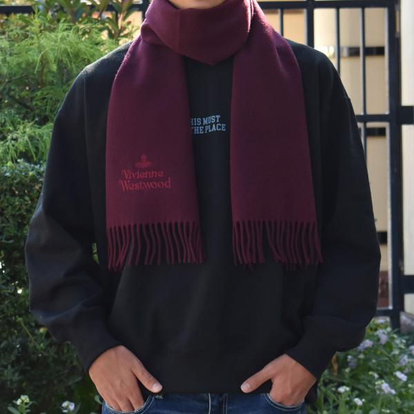 ヴィヴィアンウエストウッド マフラー レディース ボルドー