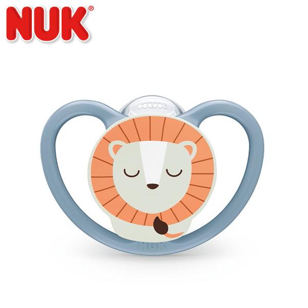 他サイト： ネコポス不可 ヌーク おしゃぶりスペースナイト ライオン  消毒ケース付 おしゃぶり NUK nuk 0から6カ月 6から18カ月の商品画像