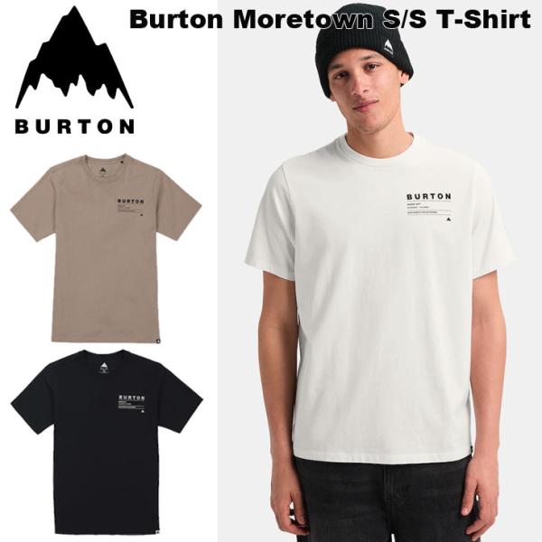 BURTON バートン Tシャツ アパレル 2026 秋冬  Moretown S/S Tee 半袖 ロゴT ユニセックス オーガニックコットン   ship1【返品種別OUTLET】