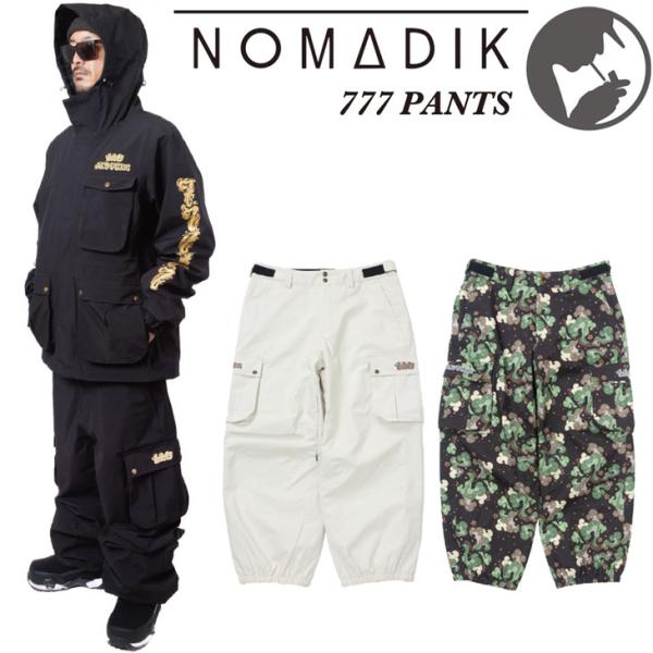nomadik 26-27 ノマディック NOMADIK スノーボード ウェアー  777 PANTS スリーセブン パンツ  予約販売品 11月入荷予定 ship1
