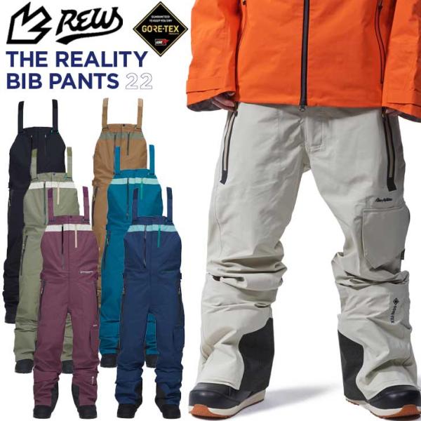 23-24モデル rew THE REALITY BIB PANTS 22 23-24 REW(アールイーダブリュー)・REALITY BIB PANTS [GORE-TEX