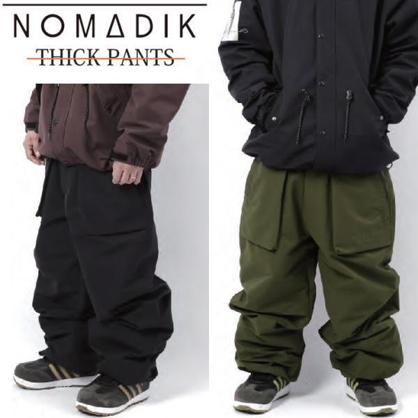 スノーボード NOMADIK THICK pant LIGHTBROWN M size 23-24☆NOMADIK【ノマディック】ウェア THICK SNOW WEAR PNT カラー