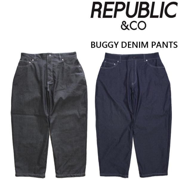 美品　25-26 REPUBLIC&CO/リパブリック　デニムウェア上下セット 25-26 リパブリック REPUBLIC ＆ CO スノボ ウェアー パンツ BUGGY