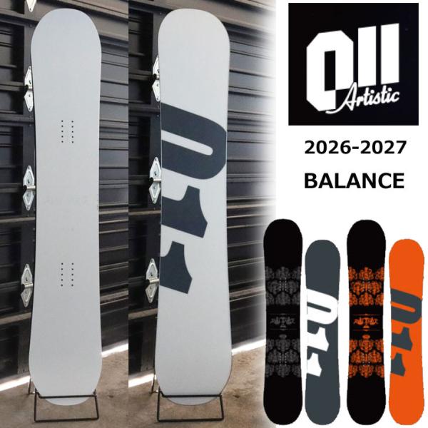 26-27 011 Artistic ゼロワンワン スノーボード 板  BALANCE バランス グラトリ キャンバー   予約販売品 11月入荷予定 ship1