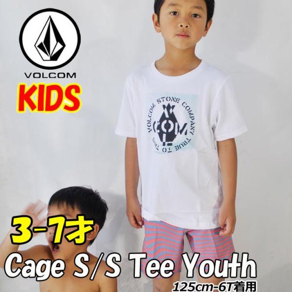 volcom �{���R�� �L�b�Y T�V���c 3-7�� Cage S/S Tee Youth LY  Little Youth ���[�X ������  Y3521803 �y�ԕi��ʁz