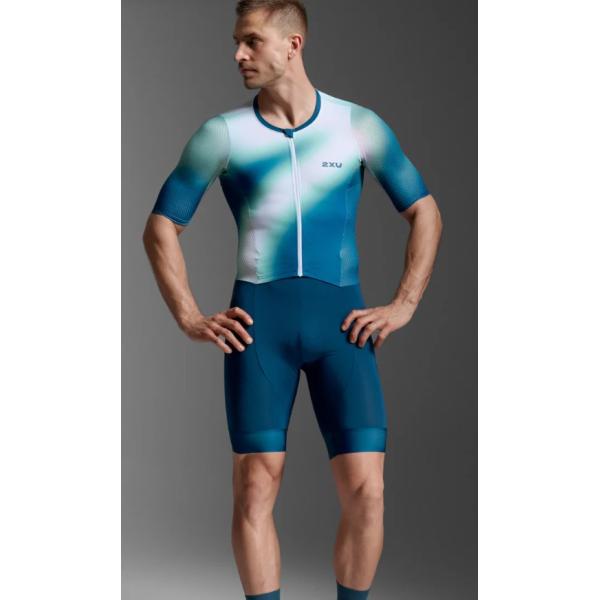2XU ツータイムズユー エアロ スリーブド トライスーツAero Hex Sleeved MT7394D メンズ トライアスロンウエア