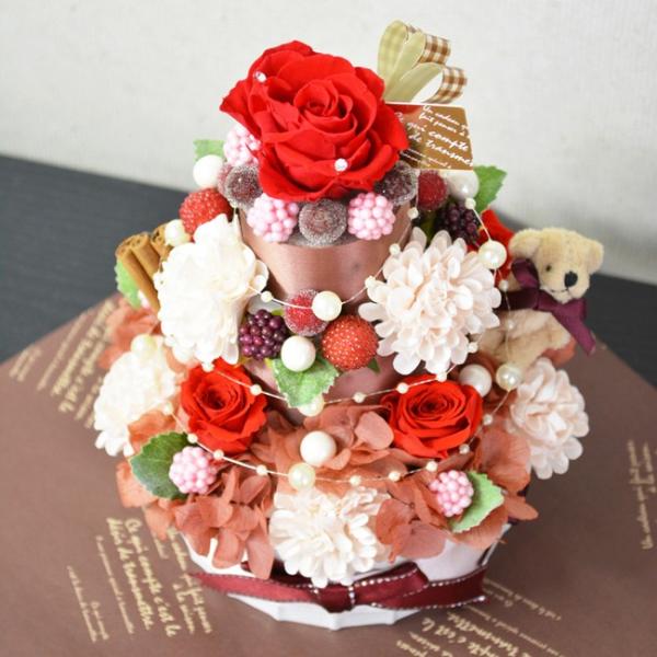 プリザーブドフラワー ウェディングケーキ風フラワーケーキ3段 カラー レッド Buyee Buyee 提供一站式最全面最專業現地yahoo Japan拍賣代bid代拍代購服務 Bot Online