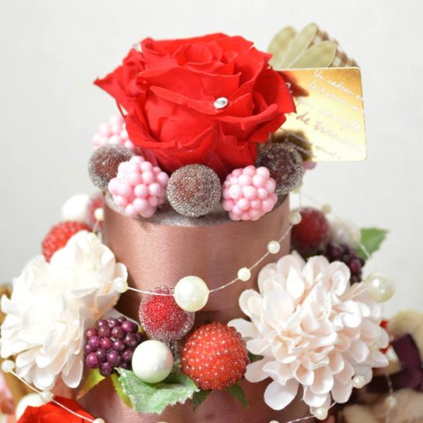 プリザーブドフラワー ウェディングケーキ風フラワーケーキ3段 カラー レッド Buyee Buyee 提供一站式最全面最專業現地yahoo Japan拍賣代bid代拍代購服務 Bot Online