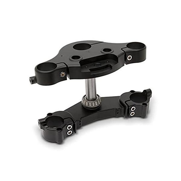 Arlen Ness 20-389 ブラック 7 & 7 レイクドトリプルツリー