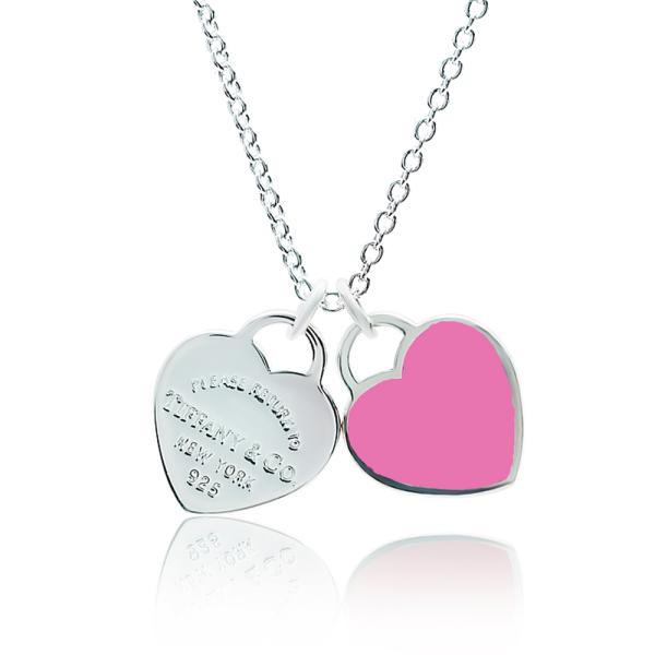 Tiffany & Co. ミニダブルハート ネックレス 新品 箱付​​​​​​ TIFFANY&Co.（ティファニー） ネックレス ミニ ダブル ハートタグ