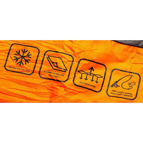 ���K�i ARB �X���[�s���O�o�b�O �V�����t COMPACT SLEEPING BAG | 246X90cm ARB4201 �u5�v ���i�摜4