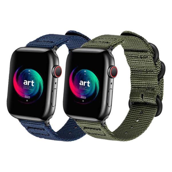 apple watchベルト アップルウォッチベルト 交換ベルト 編みナイロン　42mm/44mm