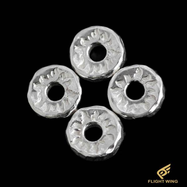 【新品】SV Sun Burst Beads / La Key ラキー  シルバーサンバースト平ビーズ ※1個の価格です。
