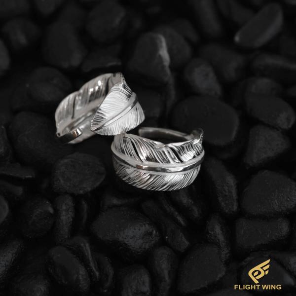 【新品】SV Feather Pinky Ring / La Key ラキー SVフェザーピンキーリング