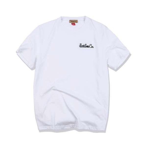 【新品】Logo刺繍 Tシャツ(白) / Stop Light ストップライト