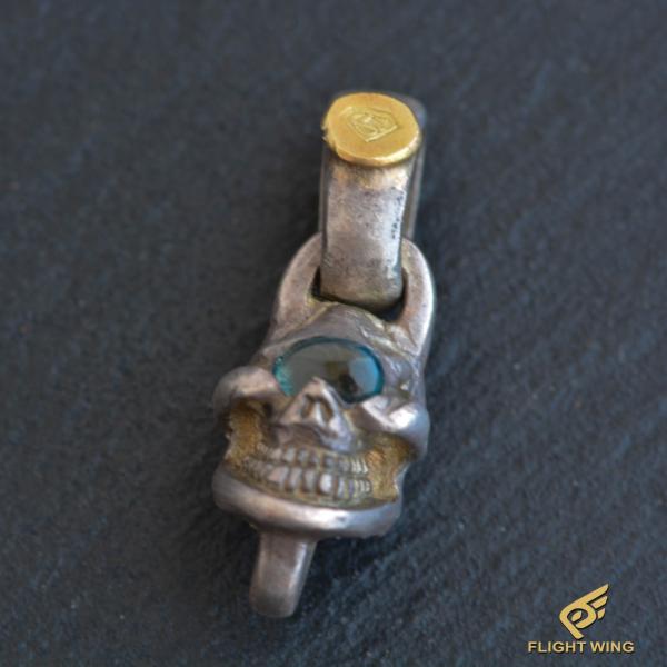【新品】Single Skull Top and Blue Topaz Eye / Stop Light ストップライト シングルスカルトップ
