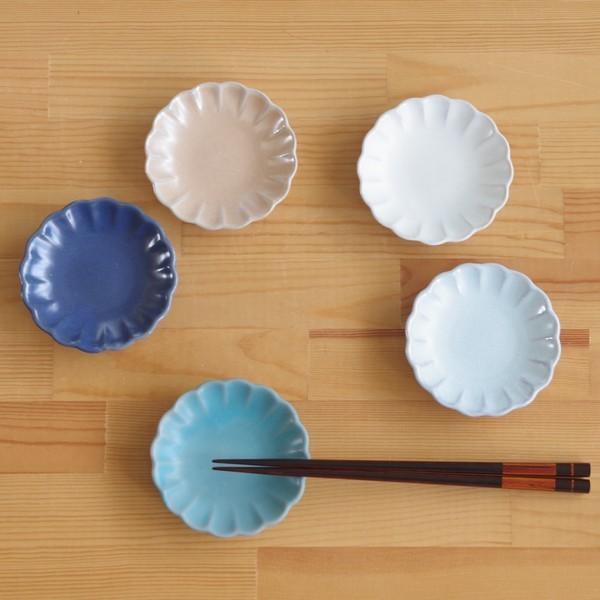 「鮎？が涼しげに！(豆皿を愉しむ⑰)」瀬戸焼き皿(直径7.5cm) 5客セット 鮎？が涼しげに！(豆皿を愉しむ⑰)」瀬戸焼き皿(直径7.5cm)