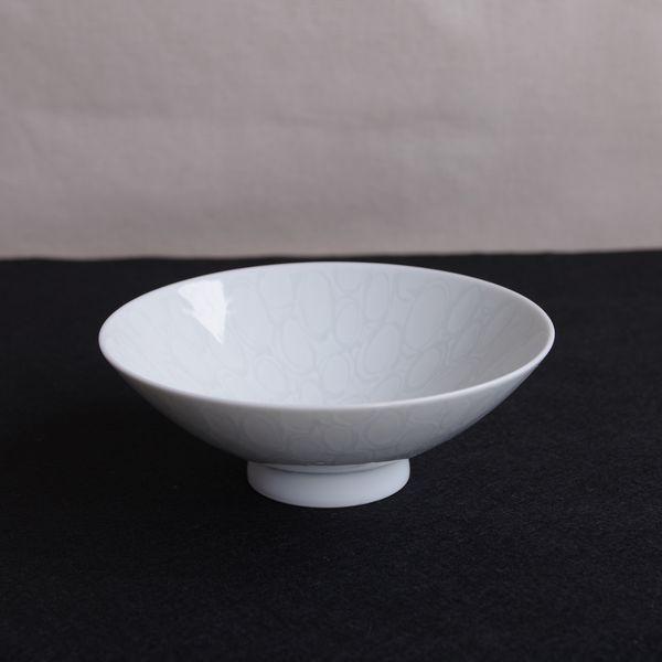 マーブル模様の陶器製茶碗 削ぎ茶碗 紺(陶器製ごはん茶碗)|食器通販